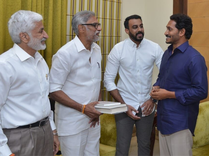 Image result for Former minister Daggubati Venkateswara Rao with his son joins YSRCP